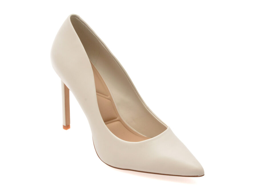 Pantofi eleganti ALDO albi, STESSY 2.0, din piele naturala