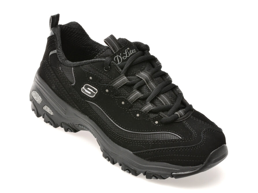 Acasa 6 Pantofi sport SKECHERS negri, D LITES, din material textil