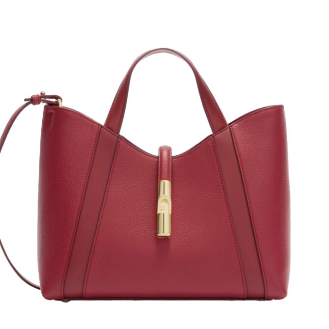 Goccia s tote shoulder bag ciliegia