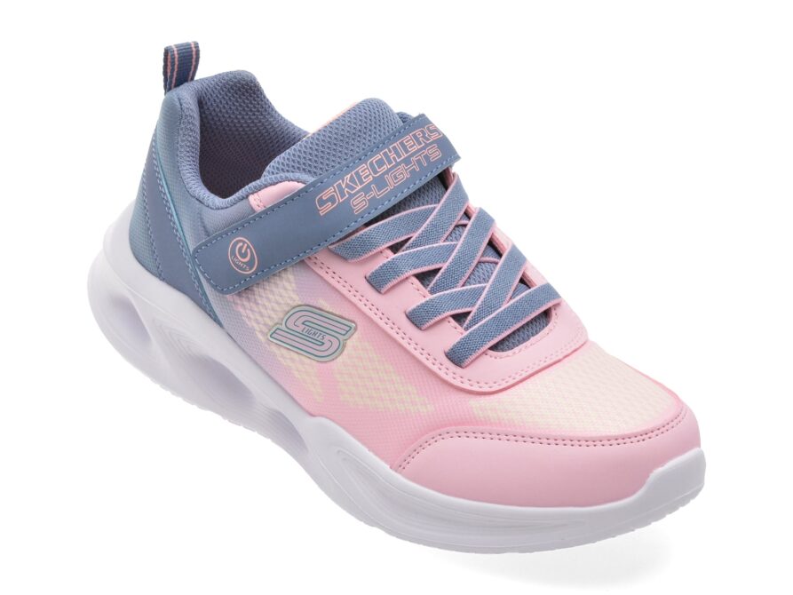 Acasa 3 Pantofi sport SKECHERS roz, SOLA GLOW, din material textil