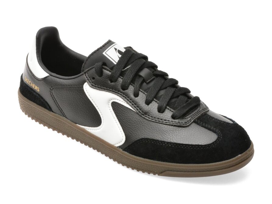 Acasa 21 Pantofi sport SKECHERS alb-negru, HOTSHOT, din piele naturala