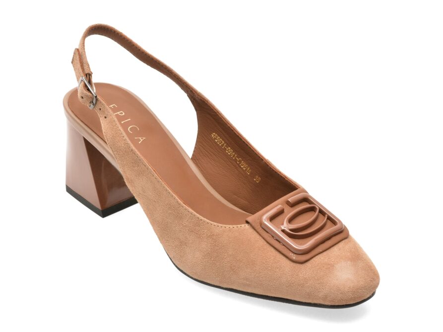 Acasa 33 Pantofi eleganti EPICA bej, 5671094, din piele intoarsa